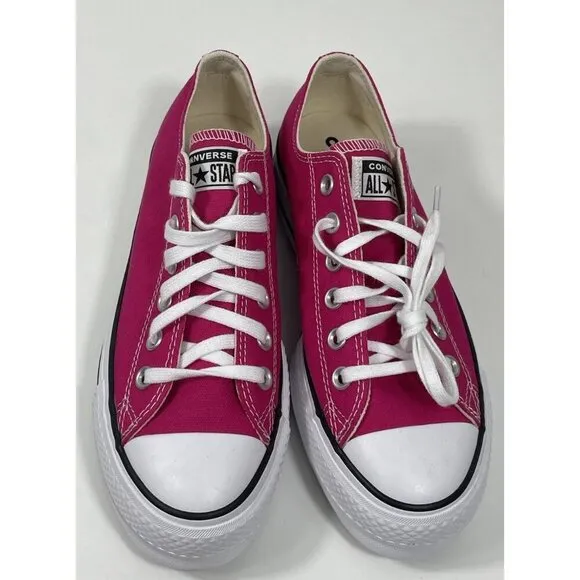 Converse Women's Chuck Taylor All Star Lift Platform Shoes Classic Pink Size 7.5