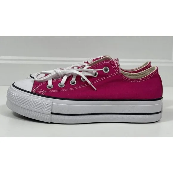 Converse Women's Chuck Taylor All Star Lift Platform Shoes Classic Pink Size 7.5
