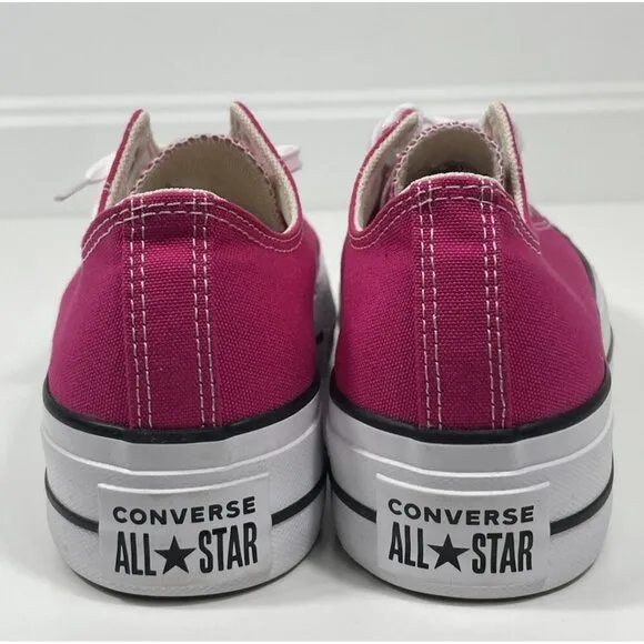 Converse Women's Chuck Taylor All Star Lift Platform Shoes Classic Pink Size 7.5