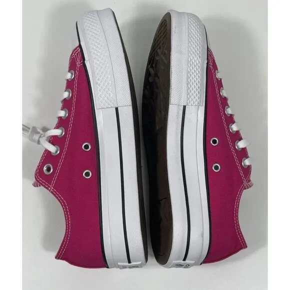 Converse Women's Chuck Taylor All Star Lift Platform Shoes Classic Pink Size 7.5