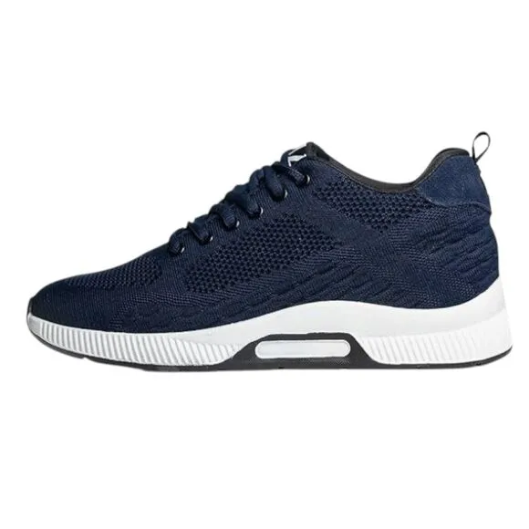 Conzuri V2 Cloud Runners Mens Size 12.5 Running Shoes Navy Blue Height Boosting