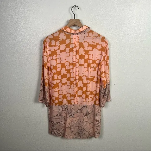 Corey Lynn Calter Paris Block Dress Orange Pink And Blue Sz4