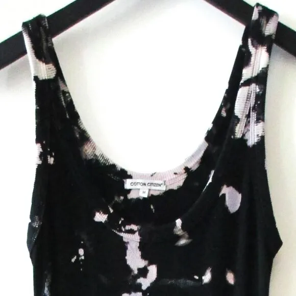 COTTON CITIZEN &quot;VERONA&quot; TIE DYE RIBBED TANK DRESS