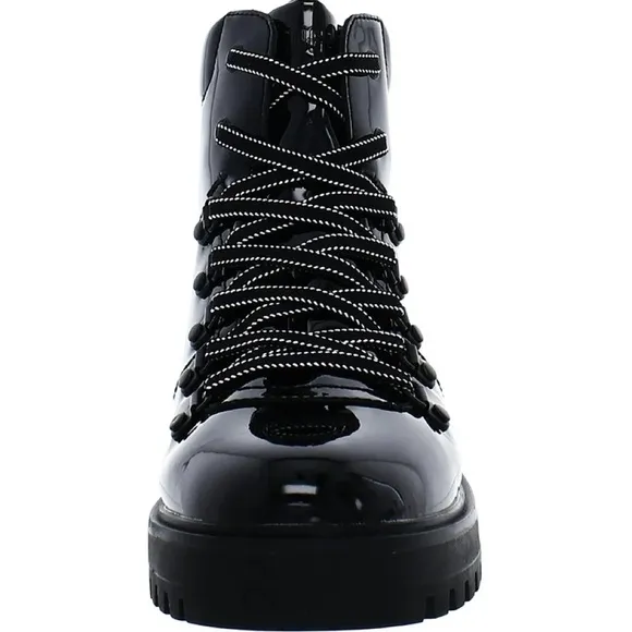 Cougar boots Black Nelson Nash Waterproof patent Leather Hikng Boots size 7