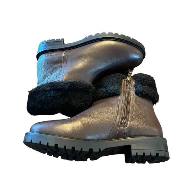 Cougar Kendal Dark Brown Leather Cold Weather Waterproof Winter Boots NEW Size 7
