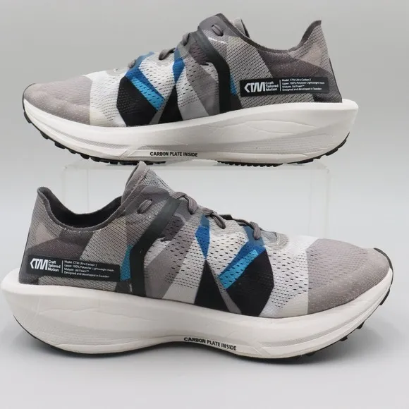 Craft CTM Ultra Carbon 2 Mens Size 10 US Black Gray Lightweight Running Shoes