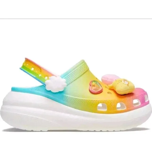 Crocs Care Bears Clog Size Multicolor Light Up S'allume shoes Women 7 - RARE