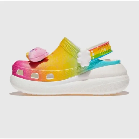 Crocs Care Bears Clog Size Multicolor Light Up S'allume shoes Women 7 - RARE