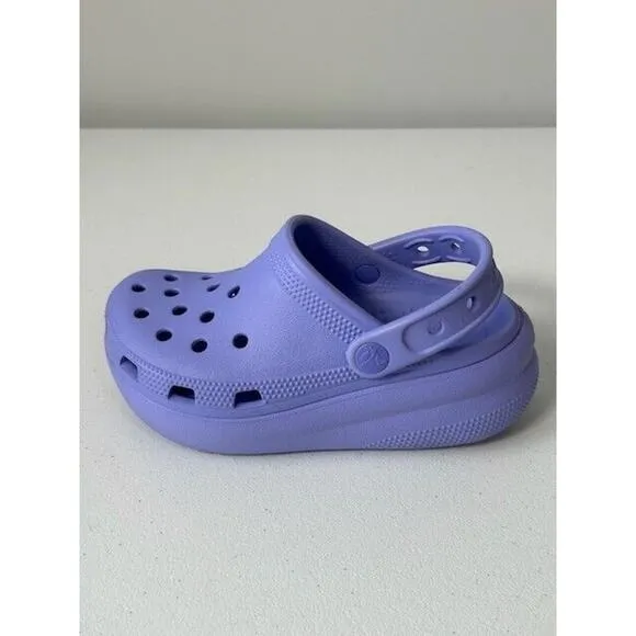 Crocs Classic Crush Clogs Sandals Slip On Lightweight Unisex Purple Size 6