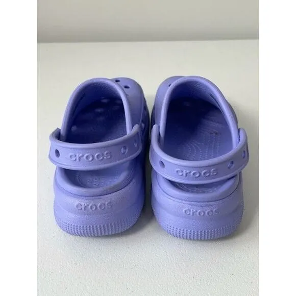 Crocs Classic Crush Clogs Sandals Slip On Lightweight Unisex Purple Size 6