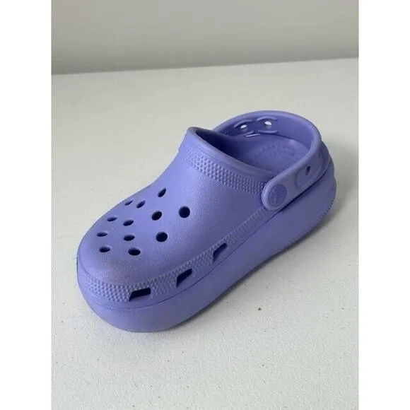 Crocs Classic Crush Clogs Sandals Slip On Lightweight Unisex Purple Size 6
