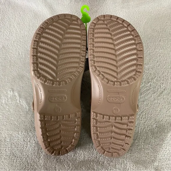 CROCS Classic Men's Clogs Sandals Size 14 Latte Brown Slip On Shoes NEW