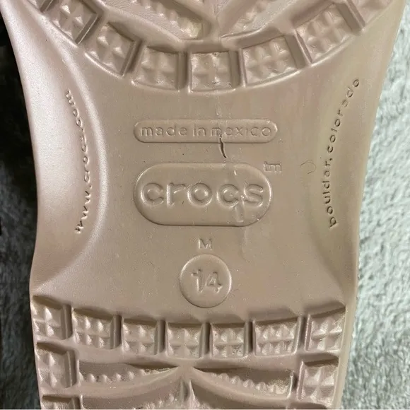 CROCS Classic Men's Clogs Sandals Size 14 Latte Brown Slip On Shoes NEW