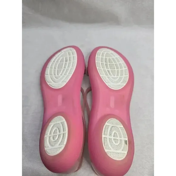 Crocs Isabella Huarache Iconic Slip On Sandals Jelly Rainbow Colorful Women’s 9