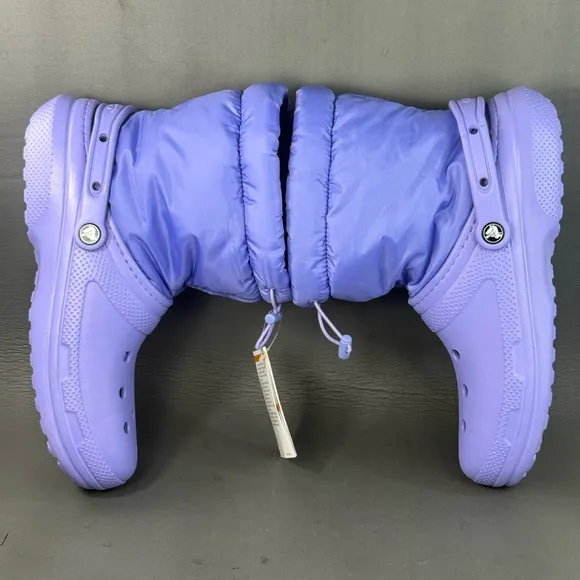 Crocs Unisex Classic Lined Neo Puff Boots Men’s 10 Women’s 12 Digital Violet Fuz