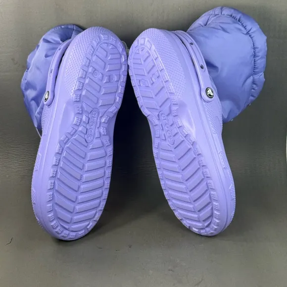 Crocs Unisex Classic Lined Neo Puff Boots Men’s 10 Women’s 12 Digital Violet Fuz