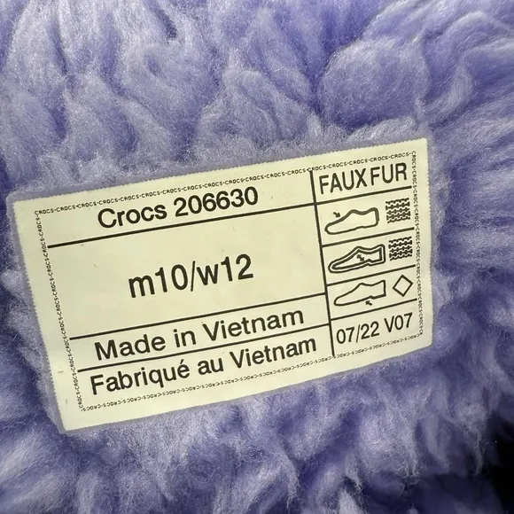 Crocs Unisex Classic Lined Neo Puff Boots Men’s 10 Women’s 12 Digital Violet Fuz