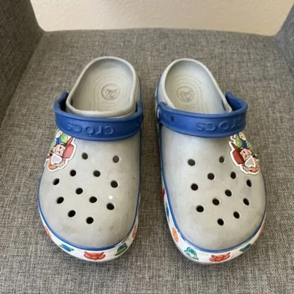 Crocs Unisex Kids Disney Toy Story Clog Slip On Sandals size 3