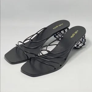 Cult Gaia Kelly leather slide sandals size 40.5