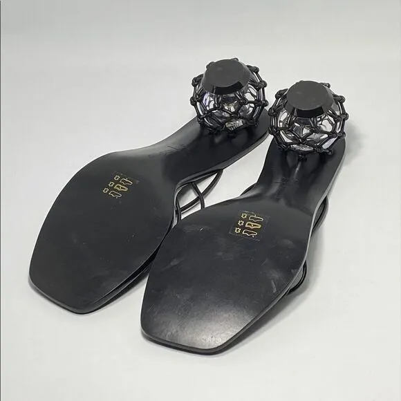 Cult Gaia Kelly leather slide sandals size 40.5