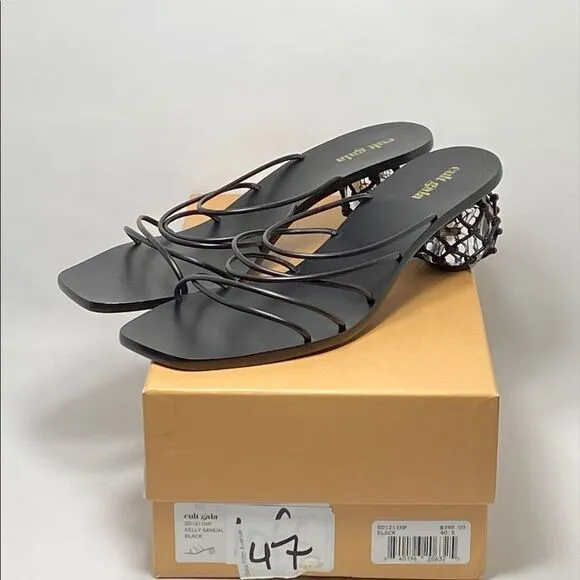 Cult Gaia Kelly leather slide sandals size 40.5