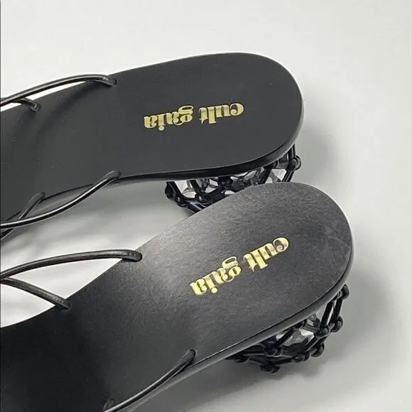 Cult Gaia Kelly leather slide sandals size 40.5