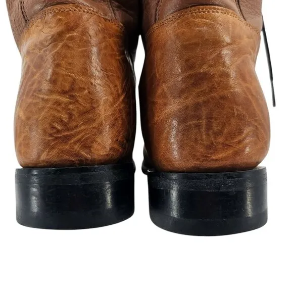 Dan Post Zecuda Mens 8.5B Leather Lace Up Fringe Boot