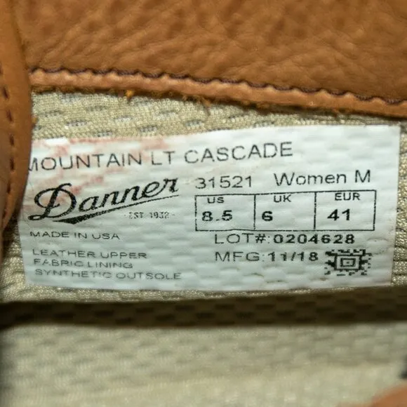 Danner Mountain Light Hiking Boots in Cascade Clovis