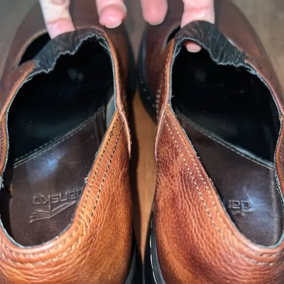 DANSKO ELLE Mary Jane SHOES MADE IN PORTUGAL COGNAC, LADIES EUR 40. 9.5 US.
