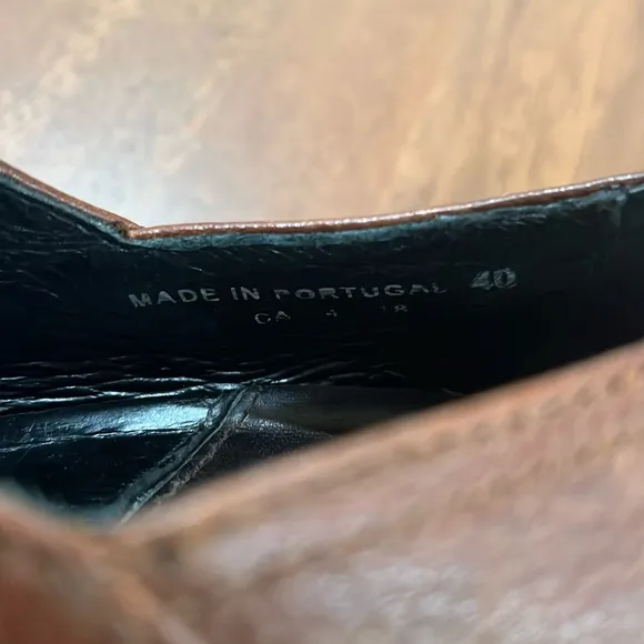 DANSKO ELLE Mary Jane SHOES MADE IN PORTUGAL COGNAC, LADIES EUR 40. 9.5 US.