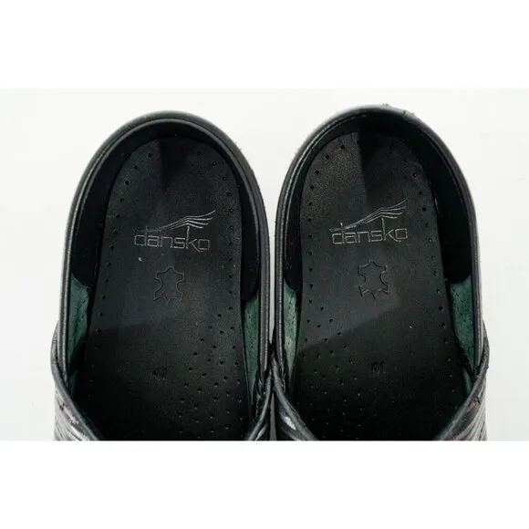 Dansko Pro XP Metallic Rainbow Stripe Clogs Women's Sz 41 EU 10.5-11 US Shoes