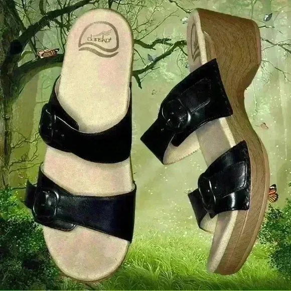 Dansko Sandals Womens 39 Sophie Slides Heels Slip in