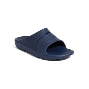 DEER STAGS Mens Navy Molded Footbed Ward Toe Slip On Slide Sandals Shoes 10 M