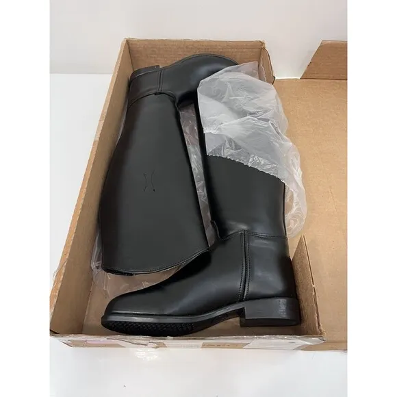 Devon-Aire Classic Nouvelle Full Grain Leather Tall Dress Boots 615 Women 8 Slim