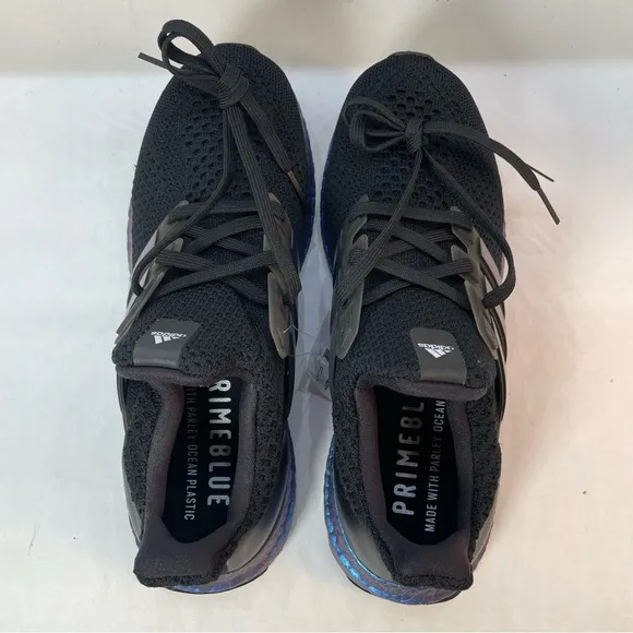 didas Ultraboost 5.0 DNA Running Shoes Black Metallic Blue GY8614