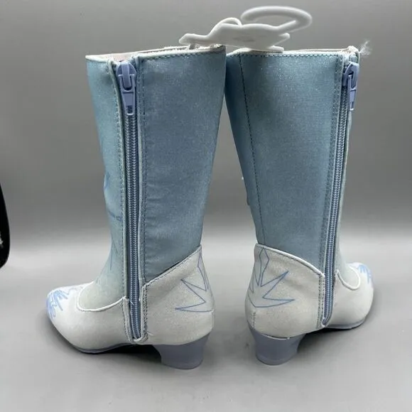 Disney Frozen Elsa Kids' Dress-Up Boots - Disney Store US 7/8 NEW NO BOX