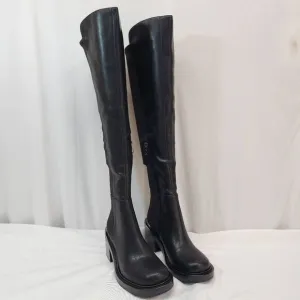 DKNY Size 7.5 Women's Dina Over-the- Knee Zip Dress Boots Black New
