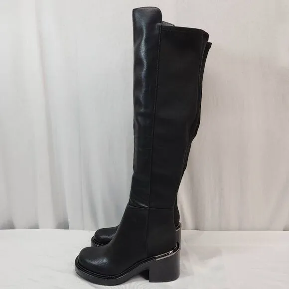 DKNY Size 7.5 Women's Dina Over-the- Knee Zip Dress Boots Black New
