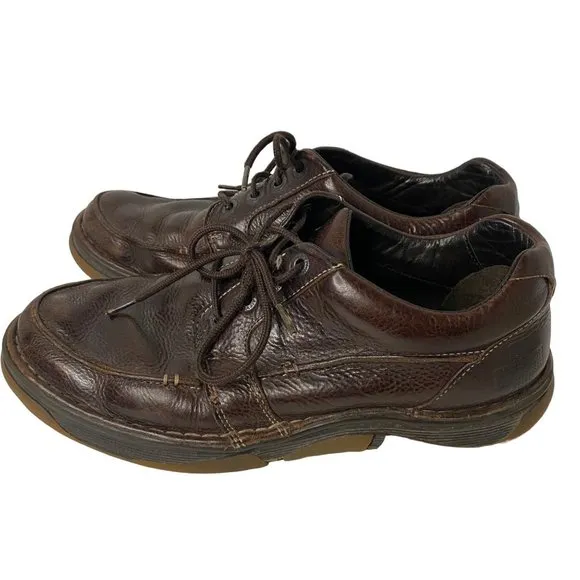Doc Martens 11485 casual brown Oxford derby leather shoes lace up men 12m