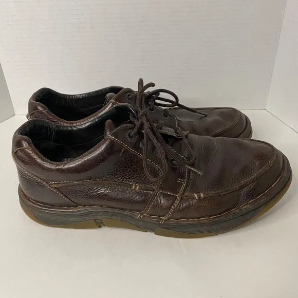 Doc Martens 11485 casual brown Oxford derby leather shoes lace up men 12m