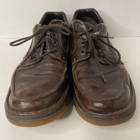 Doc Martens 11485 casual brown Oxford derby leather shoes lace up men 12m
