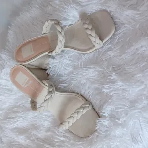 Dolce Vita Braided Slip On Round Heeled Sandals Size 9.5
