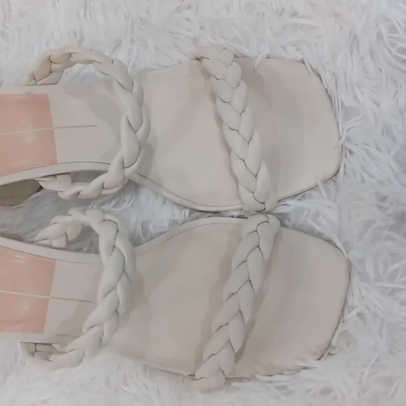 Dolce Vita Braided Slip On Round Heeled Sandals Size 9.5