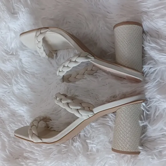 Dolce Vita Braided Slip On Round Heeled Sandals Size 9.5