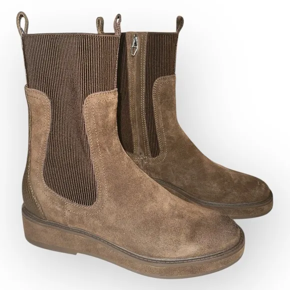 Dolce Vita Elyse H2O Wide cocoa suede women’s brown Boots size 9.5