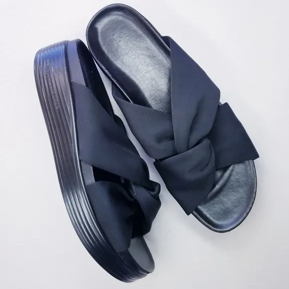 🌸Donald J Pliner | Platform Slip on Sandals size 9, Black