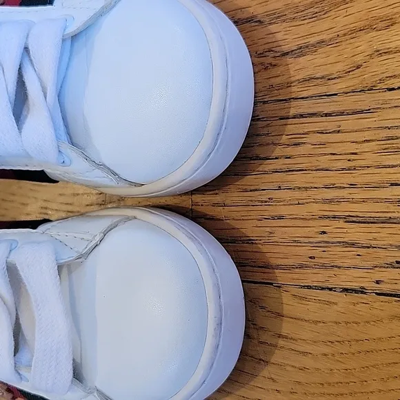 Doraemon x Gucci Toddler Ace Tainer  White Leather Sneaker Size 26 US 10