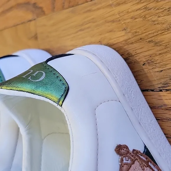 Doraemon x Gucci Toddler Ace Tainer  White Leather Sneaker Size 26 US 10