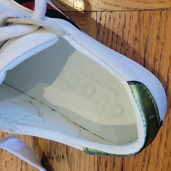 Doraemon x Gucci Toddler Ace Tainer  White Leather Sneaker Size 26 US 10