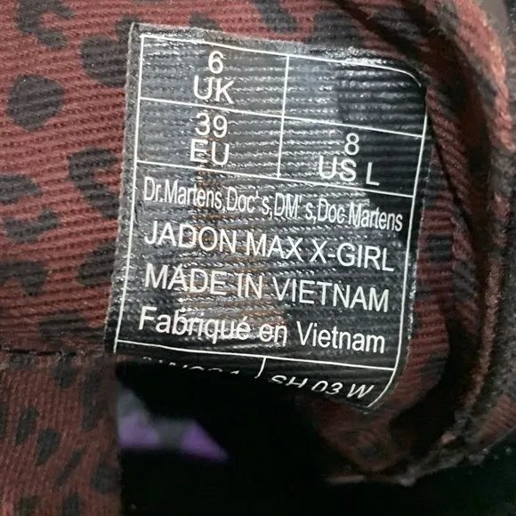 Dr. Marten JADON MAX X-GIRL CANVAS PLATFORM BOOTS limited edition Size 8